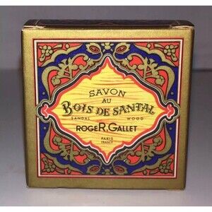 Vintage Roger & Gallet Bois De Santal SANDAL WOOD Travel Soap In Box Paris Franc